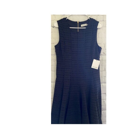 Calvin Klein Dresses & Skirts - **Calvin Klein** Cutout Dress Decorative Gold Zipper Size 10 Black NWT